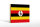 Holzschild Flagge Ugandas 18x12 cmFlag of Uganda  Dekoration