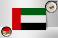 Holzschild Flagge Vereinigten Arabischen Emirate 18x12 cm Dekoration