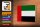 Holzschild Flagge Vereinigten Arabischen Emirate 18x12 cm Dekoration