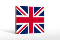 Holzschild Flagge Union Jack 18x12 cm Flag United Kingdom...