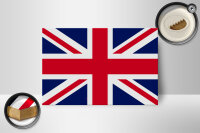 Holzschild Flagge Union Jack 18x12 cm Flag United Kingdom Dekoration