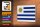 Holzschild Flagge Uruguays 18x12 cm Flag of Uruguay Dekoration