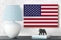 Holzschild Flagge Vereinigte Staaten 18x12cm United States Dekoration