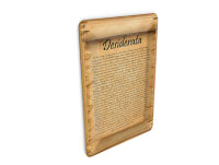 Blechpostkarte Spruch 10x14 cm Desiderata Gedicht Max Ehrmann Deko Schild