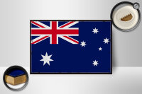 Holzschild Flagge Australien 18x12cm Retro Flag Australia