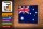 Holzschild Flagge Australien 18x12cm Retro Flag Australia