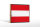 Holzschild Flagge Österreich 18x12cm Retro Flag of Austria