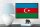 Holzschild Flagge Aserbaidschan 18x12cm Retro Azerbaijan