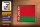 Holzschild Flagge Weißrussland 18x12cm Retro Flag Belarus
