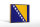Holzschild Flagge Bosnien und Herzegowina 18x12cm Retro