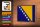 Holzschild Flagge Bosnien und Herzegowina 18x12cm Retro