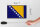 Holzschild Flagge Bosnien und Herzegowina 18x12cm Retro