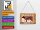 Blechpostkarte Metzger 14x10 cm Beef cuts Organic Metzgerei Deko Schild