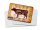 Blechpostkarte Metzger 14x10 cm Beef cuts Organic Metzgerei Deko Schild