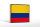 Holzschild Flagge Kolumbien 18x12cm Retro Flag Colombia