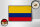 Holzschild Flagge Kolumbien 18x12cm Retro Flag Colombia