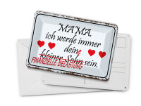 Blechpostkarte Spruch 14x10cm Mama ich werde dein kleiner Sohn Deko Schild