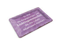 Blechpostkarte Spruch 14x10 cm Begegnungen...