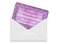 Blechpostkarte Spruch 14x10 cm Begegnungen Lieblingsmenschen Deko Schild