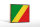 Holzschild Flagge Kongo 18x12cm Retro Flag of the Congo