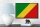 Holzschild Flagge Kongo 18x12cm Retro Flag of the Congo