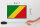 Holzschild Flagge Kongo 18x12cm Retro Flag of the Congo