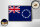 Holzschild Flagge Cookinseln 18x12cm Retro Cook Islands