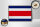 Holzschild Flagge Costa Ricas 18x12cm Retro Costa Rica