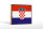 Holzschild Flagge Kroatien 18x12 cm Retro Flag of Croatia