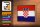 Holzschild Flagge Kroatien 18x12 cm Retro Flag of Croatia