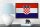 Holzschild Flagge Kroatien 18x12 cm Retro Flag of Croatia