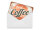 Blechpostkarte Retro 14x10cm Kaffee best Coffee in town Deko Schild