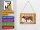 Blechpostkarte Kuh 14x10 cm Beef cuts Organic Metzgerei Schild