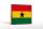 Holzschild Flagge Ghanas 18x12 cm Retro Flag of Ghana Dekoration