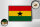 Holzschild Flagge Ghanas 18x12 cm Retro Flag of Ghana Dekoration