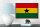 Holzschild Flagge Ghanas 18x12 cm Retro Flag of Ghana Dekoration