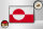 Holzschild Flagge Grönlands 18x12 cm Retro Flag Greenland Dekoration