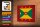 Holzschild Flagge Grenadas 18x12 cm Retro Flag of Grenada Dekoration
