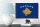 Holzschild Flagge Kosovo 18x12 cm Retro Flag of Kosovo Dekoration