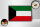 Holzschild Flagge Kuwaits 18x12 cm Retro Flag of Kuwait Dekoration