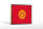 Holzschild Flagge Kirgisistans 18x12 cm Retro Kyrgyzstan Dekoration