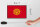 Holzschild Flagge Kirgisistans 18x12 cm Retro Kyrgyzstan Dekoration