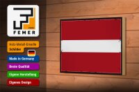 Holzschild Flagge Lettlands 18x12 cm Retro Flag of Latvia Dekoration