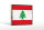 Holzschild Flagge Libanon 18x12 cm Retro Flag of Lebanon Dekoration