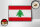 Holzschild Flagge Libanon 18x12 cm Retro Flag of Lebanon Dekoration
