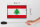 Holzschild Flagge Libanon 18x12 cm Retro Flag of Lebanon Dekoration