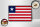 Holzschild Flagge Liberias 18x12 cm Retro Flag of Liberia Dekoration