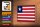 Holzschild Flagge Liberias 18x12 cm Retro Flag of Liberia Dekoration