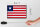 Holzschild Flagge Liberias 18x12 cm Retro Flag of Liberia Dekoration