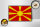 Holzschild Flagge Mazedoniens 18x12cm Retro Flag Macedonia Dekoration